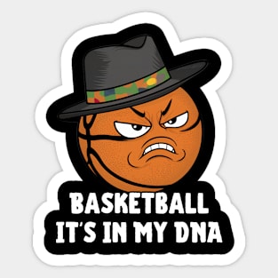 Angry Basketball Funny Sticker